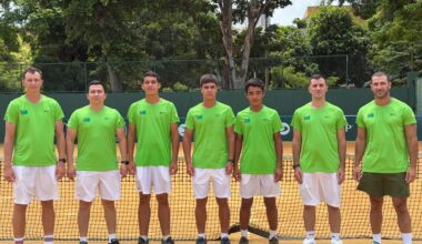 Turkmen tennis players start at the Davis Cup in Sri Lanka