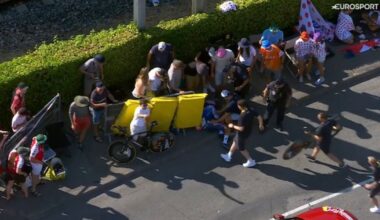 Lipowitz crashes out of the Tour de France time trial