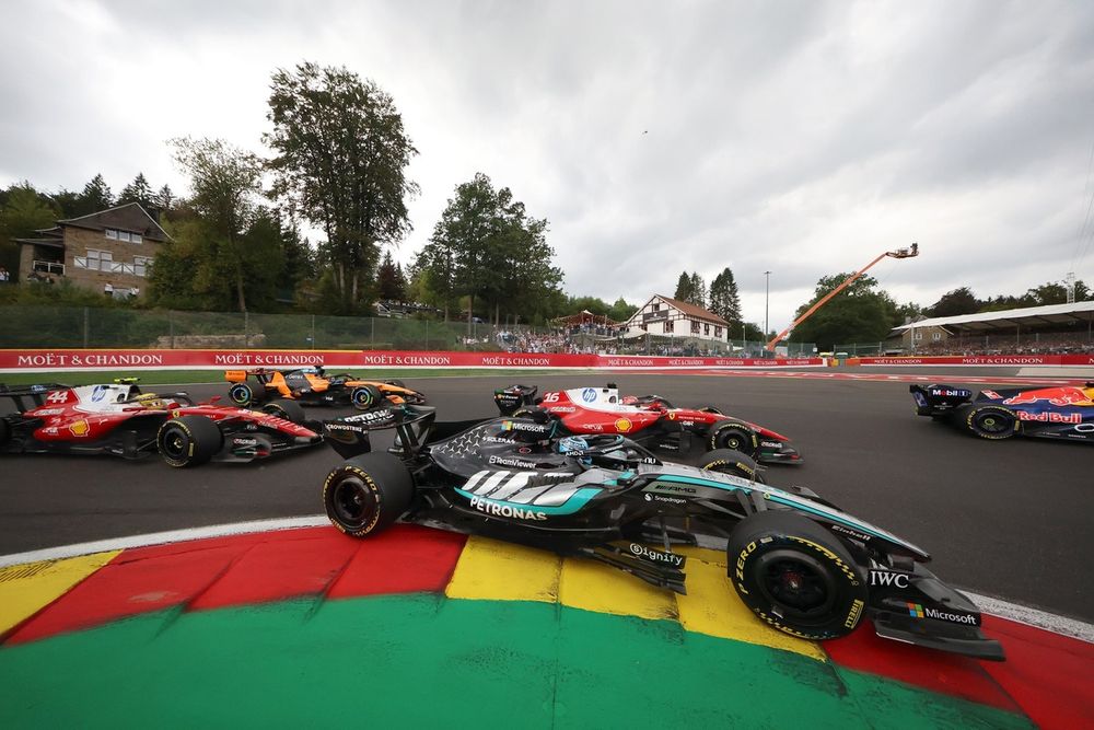 George Russell had deployment issues in Belgium