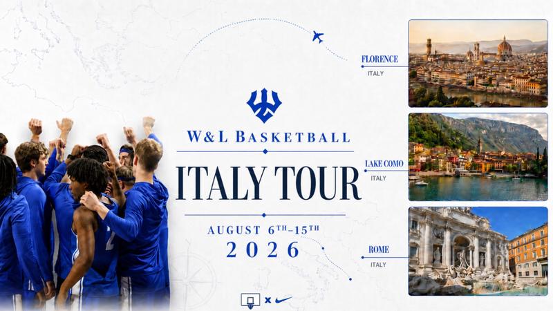 W&L Men's Basketball set for touring, three games in Italy