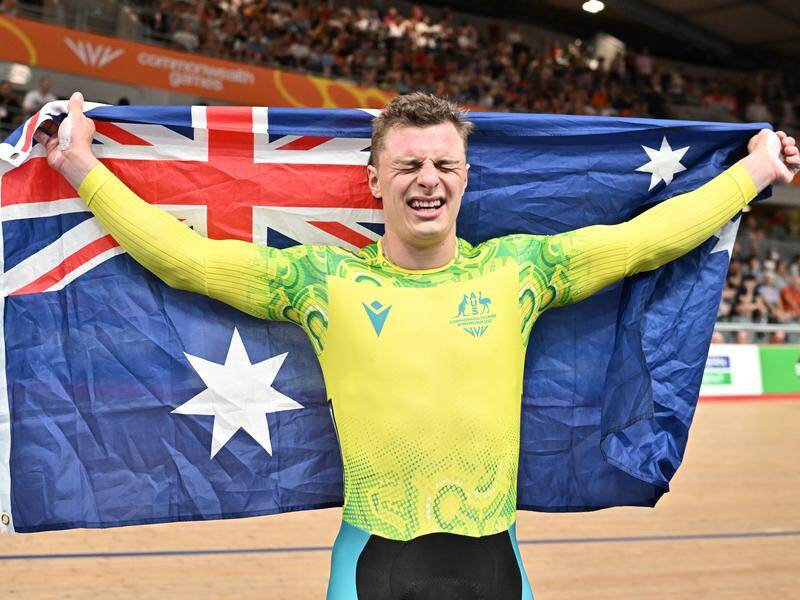 Matt Richardson was a proud Aussie after his 2022 Commonwealth wins but now he's riding for England. Photo: Will Palmer/AAP PHOTOS