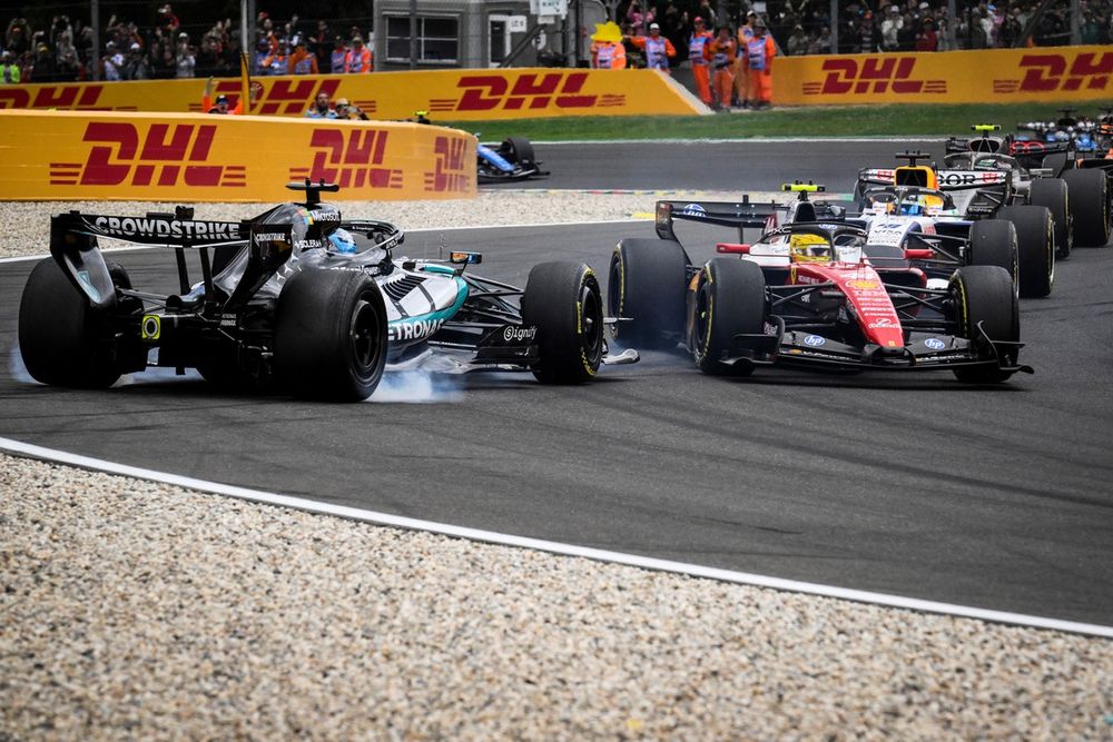 George Russell, Mercedes, Lewis Hamilton, Ferrari