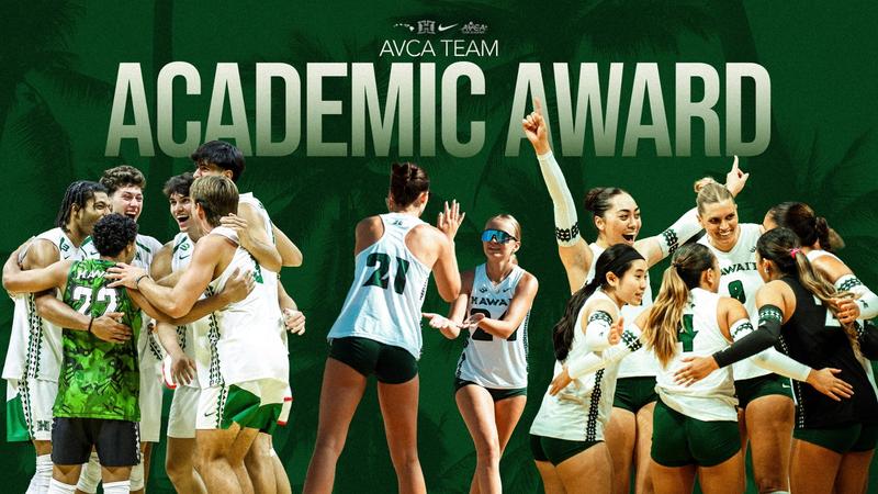 All Three Hawai‘i Volleyball Programs Earn AVCA Team Academic Awards