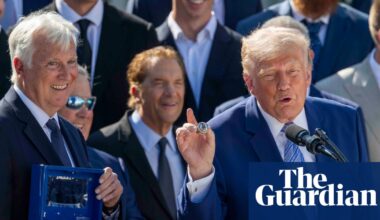 Trump hosts champion Dodgers at White House as some players stay away | Los Angeles Dodgers