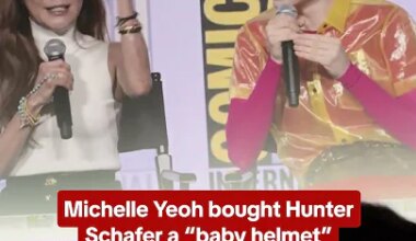 Michelle Yeoh called her Blade Runner 2099 co-star Hunter Schafer a "fearless action hero." #SDCC - YouTube