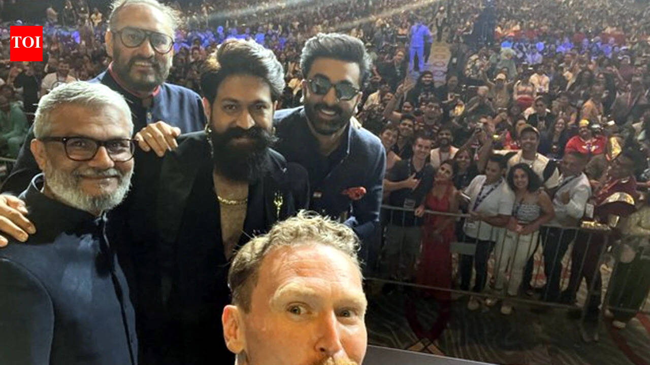 Ranbir Kapoor, Yash pose with 'Ramayana' director Nitesh Tiwari and Namit Malhotra at Comic-Con; team gears up for USD 40 million marketing campaign﻿ |