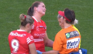 NRLW 2026: Madison Mulhall in tears after crushing injury blow; Bulldogs beat Dragons | Video