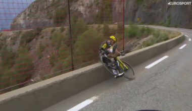 Kuss crashes twice in the Tour de France; narrowly avoids abyss