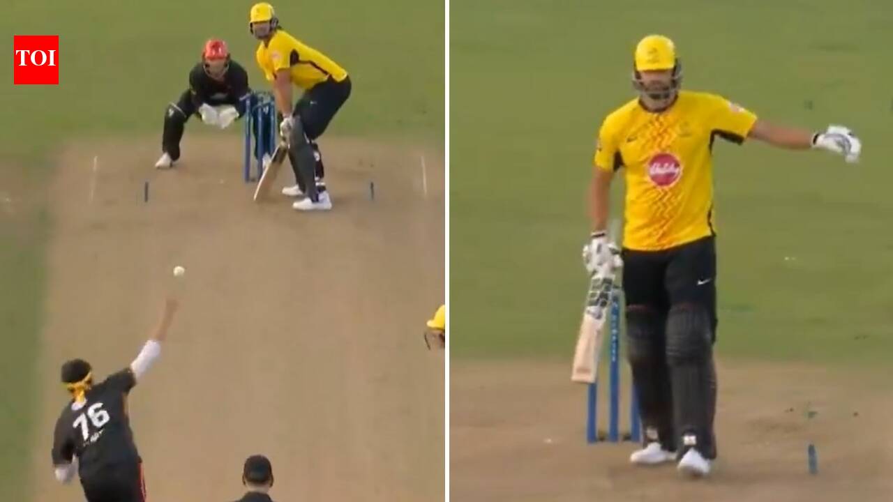Tim David questions Pakistan bowler Usman Tariq's bowling action, gestures 'no-ball' after dismissal | Cricket News