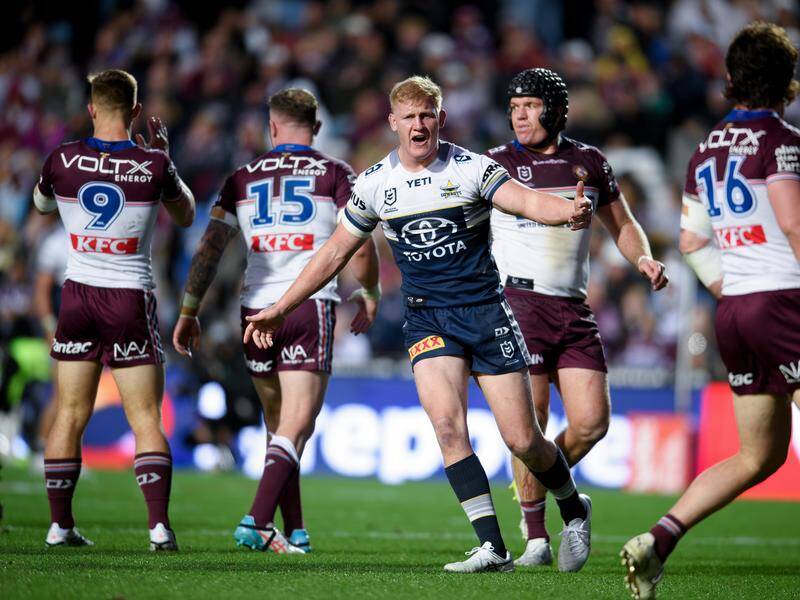 Griffin Neame is a big part of the Cowboys' forward pack but has been banned after a high tackle. Photo: Steven Markham/AAP PHOTOS