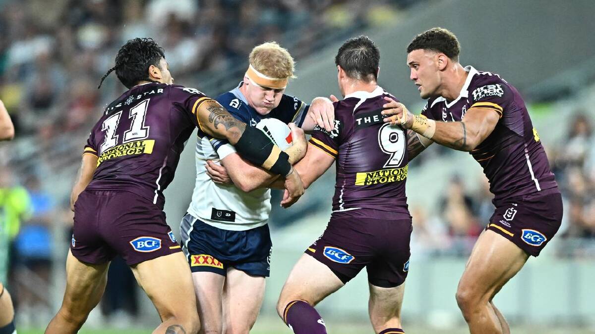 Griffin Neame ran the ball for more than 100m against the Broncos. (PR IMAGE PHOTO)