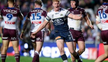 Griffin Neame is a big part of the Cowboys' forward pack but has been banned after a high tackle. Photo: Steven Markham/AAP PHOTOS