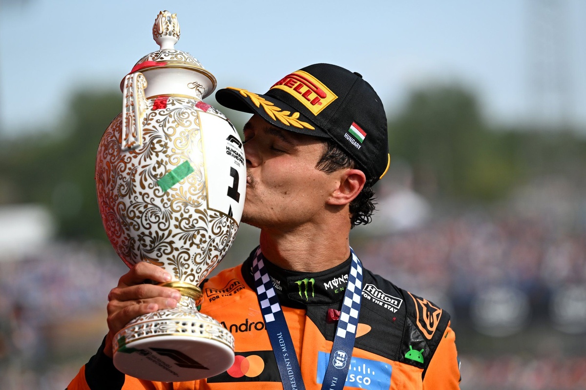 F1 Hungarian GP: Lando Norris takes first 2026 win as frustrated Oscar Piastri retires