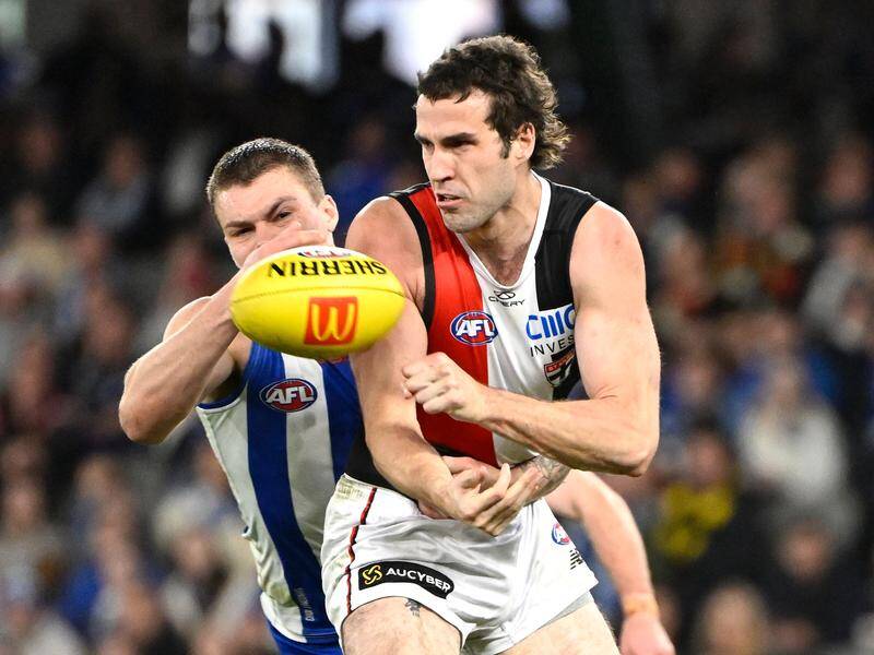 St Kilda's win over North Melbourne has been marred by Max King's injury on his long-awaited return. Photo: Adam Trafford/AAP PHOTOS