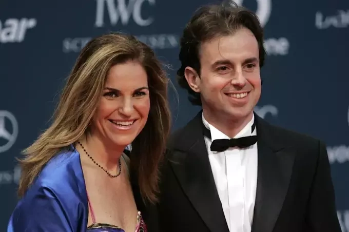 Arantxa Sanchez Vicario and her ex-husband Josep Santacana at the Laureus Awards in Abu Dhabi in 2010. Photo by AP