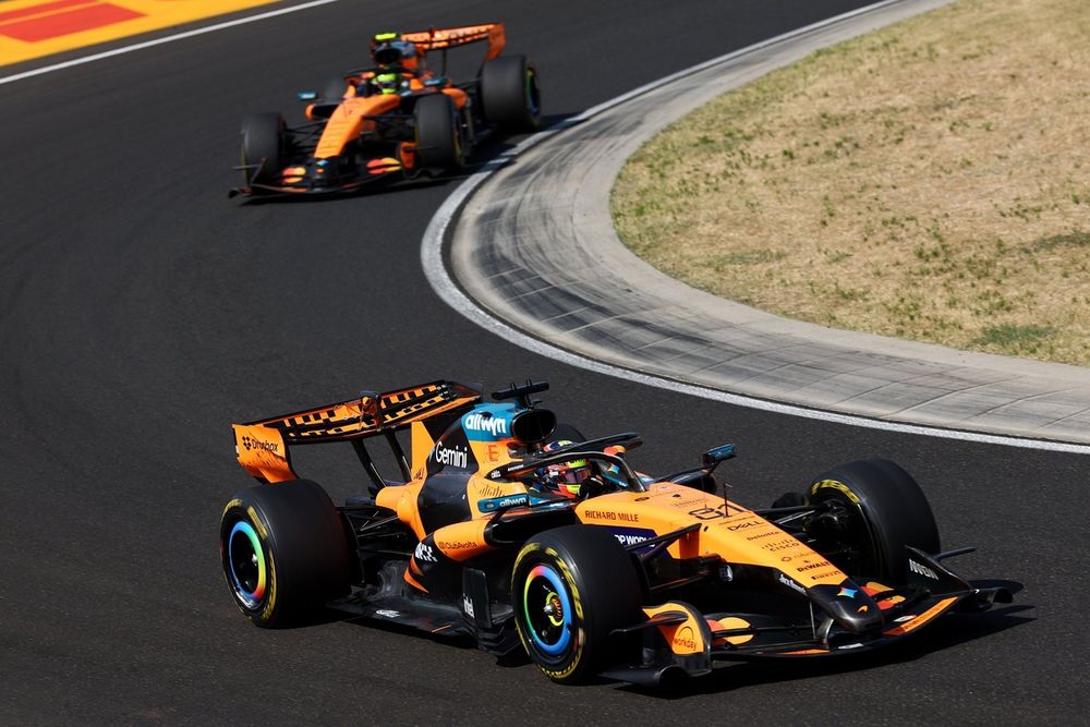 Even with his surplus of pace, Norris couldn't do a lot about Piastri - until the final stops