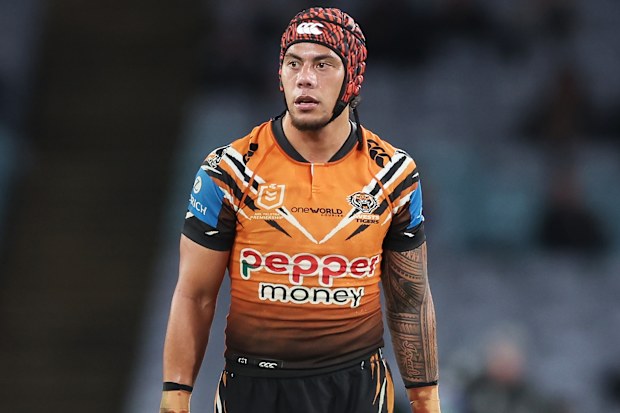 Jarome Luai seen in action against the Bulldogs