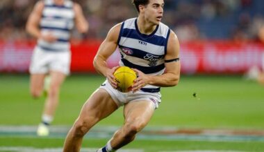 After missing out on a major Irish victory, Oisin Mullin will take on a key role for the Cats. Photo: Dylan Burns/AAP PHOTOS