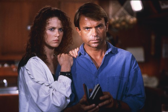 Sam Neill and Nicole Kidman in movie Dead Calm.