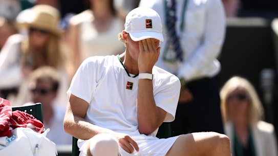 Cruz Hewitt’s disappointment was clear at the end of the match.