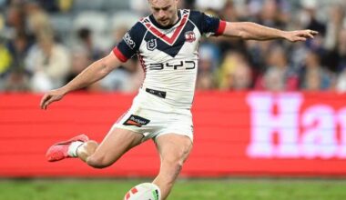 Sam Walker has starred for the Roosters in their 70-point thrashing of the Cowboys in Townsville. Photo: PR IMAGE PHOTO
