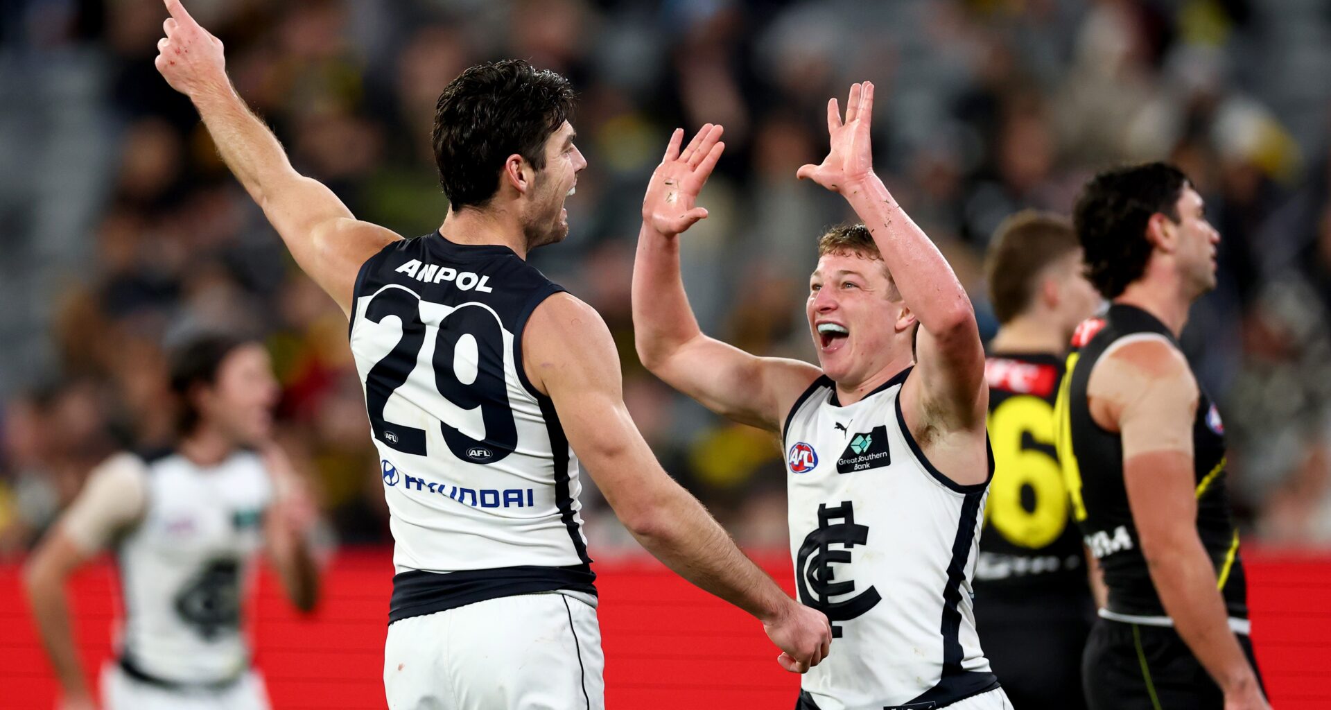 AFL match report: Blues overcome slow start for gritty win