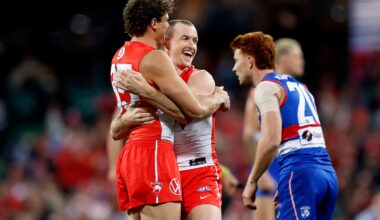 Curnow seizes Coleman lead in Swans' rout of Bulldogs