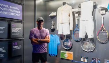 Roger Federer visits the new Rafa Nadal Museum in Mallorca
