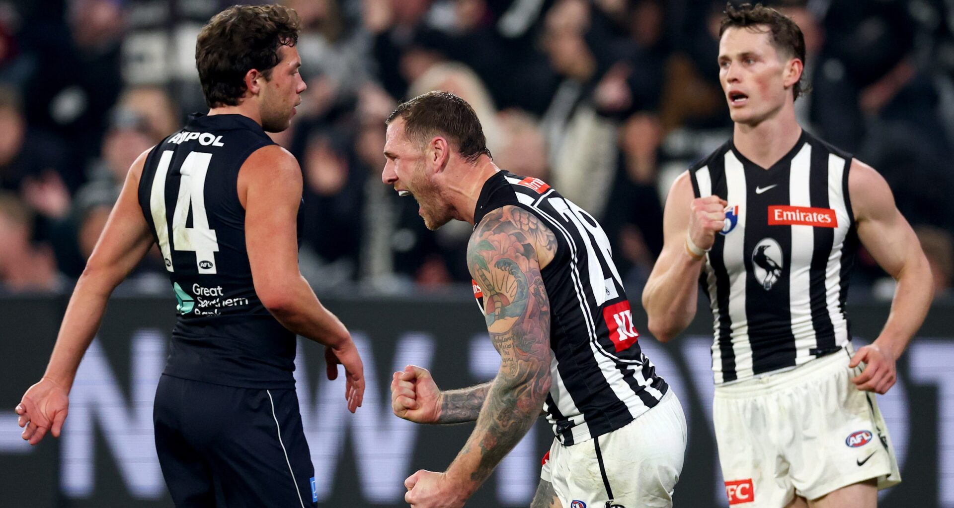 Magpies march to five straight with triumph over Blues