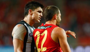 Collingwood defender Brayden Maynard learns fate for umpire push against Gold Coast