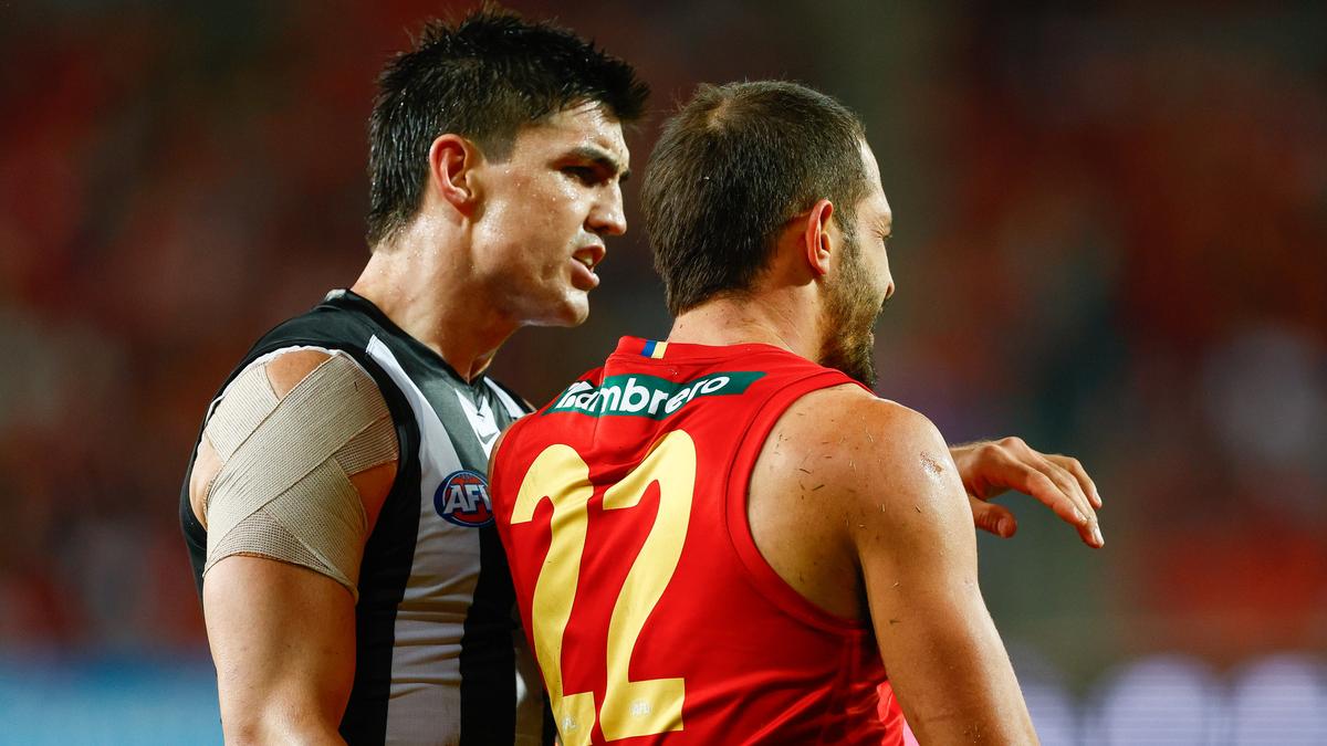 Collingwood defender Brayden Maynard learns fate for umpire push against Gold Coast