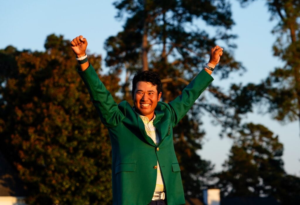 Hideki Matsuyama wins the 2021 Masters | Source: Getty Images