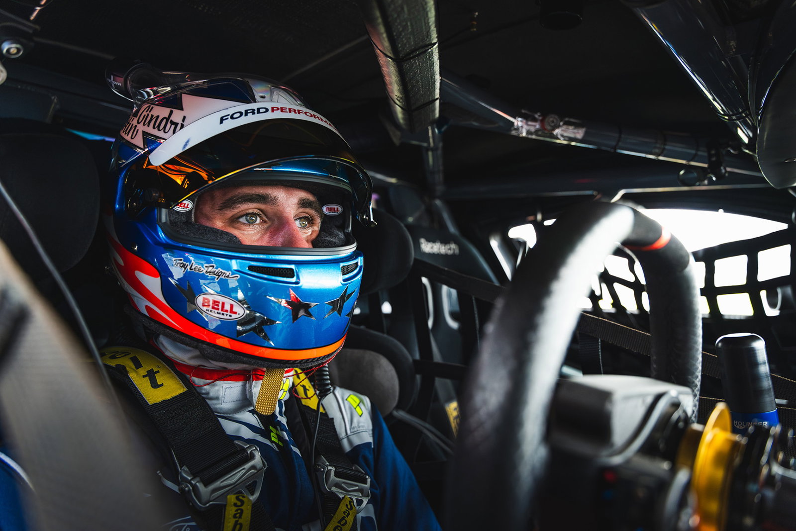 Austin Cindric in the #5 Tickford Racing Ford Mustang wildcard.