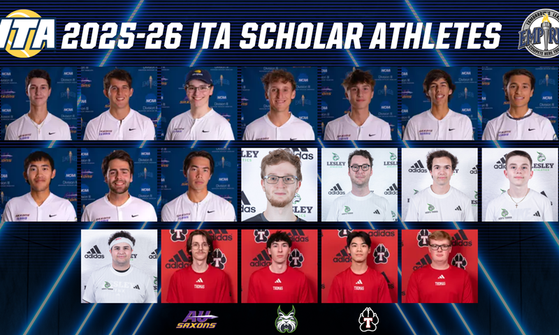 Three Empire 8 Men's Tennis Teams Receives 2025-26 ITA Academic Honors; 21 Student-Athletes Named Scholar Athletes