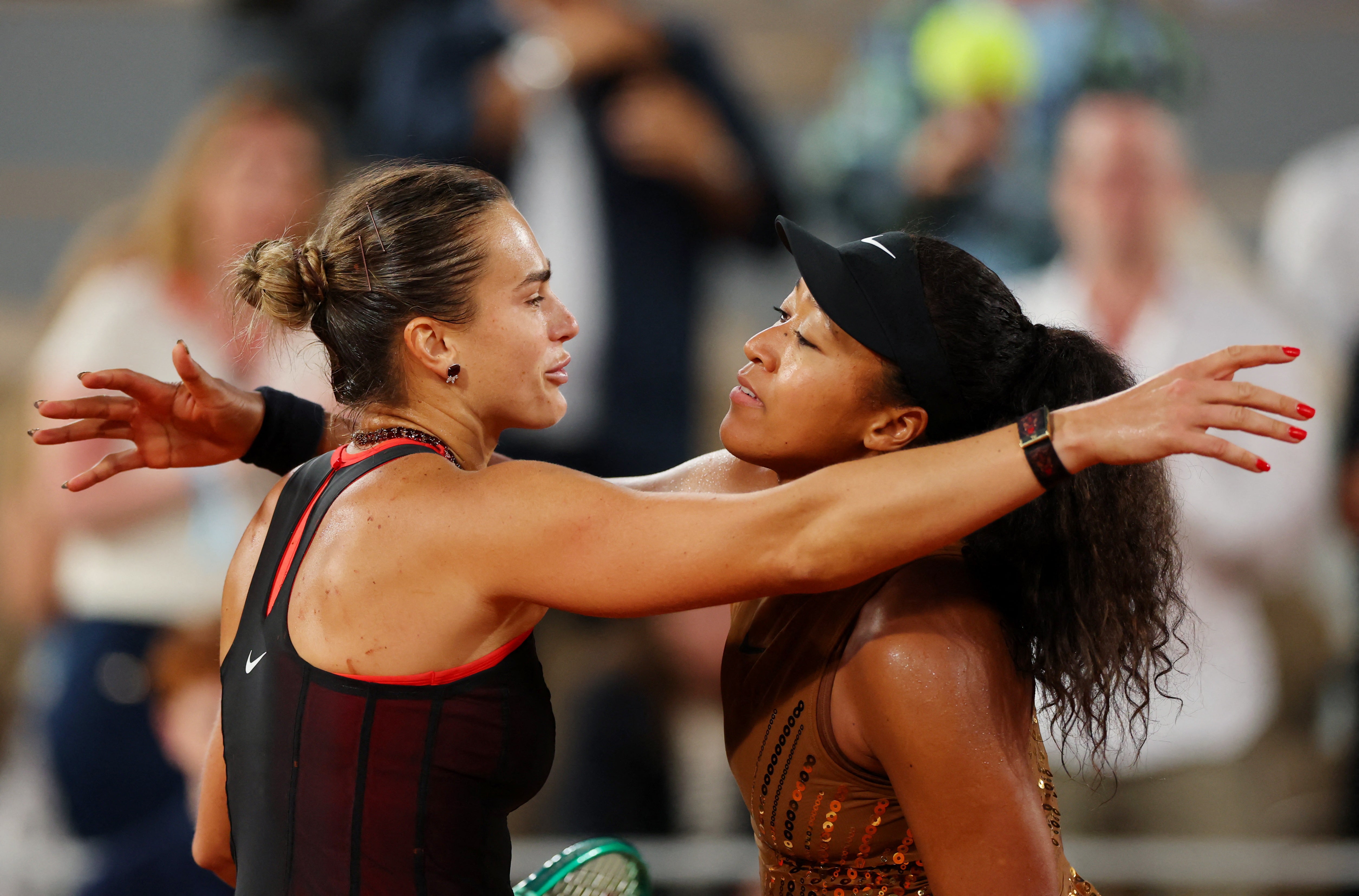 Sabalenka defeated Osaka in a last-16 blockbuster at last month’s French Open