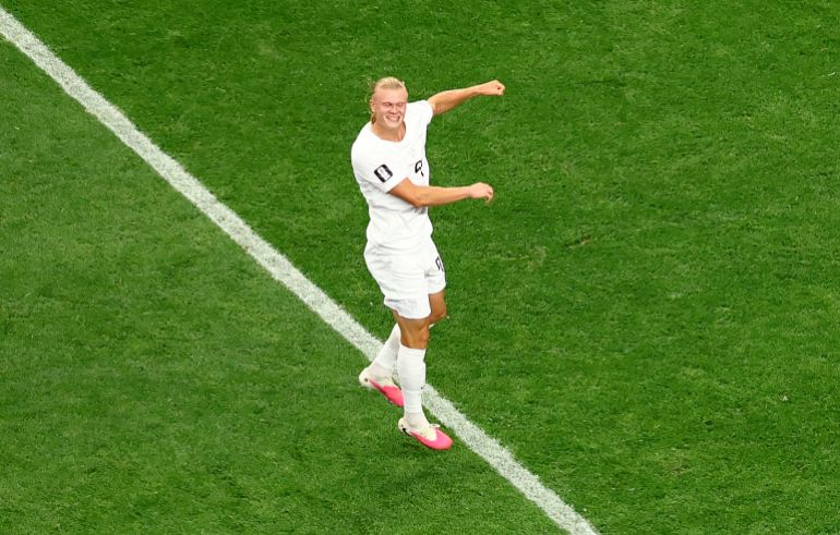 Haaland celebrates