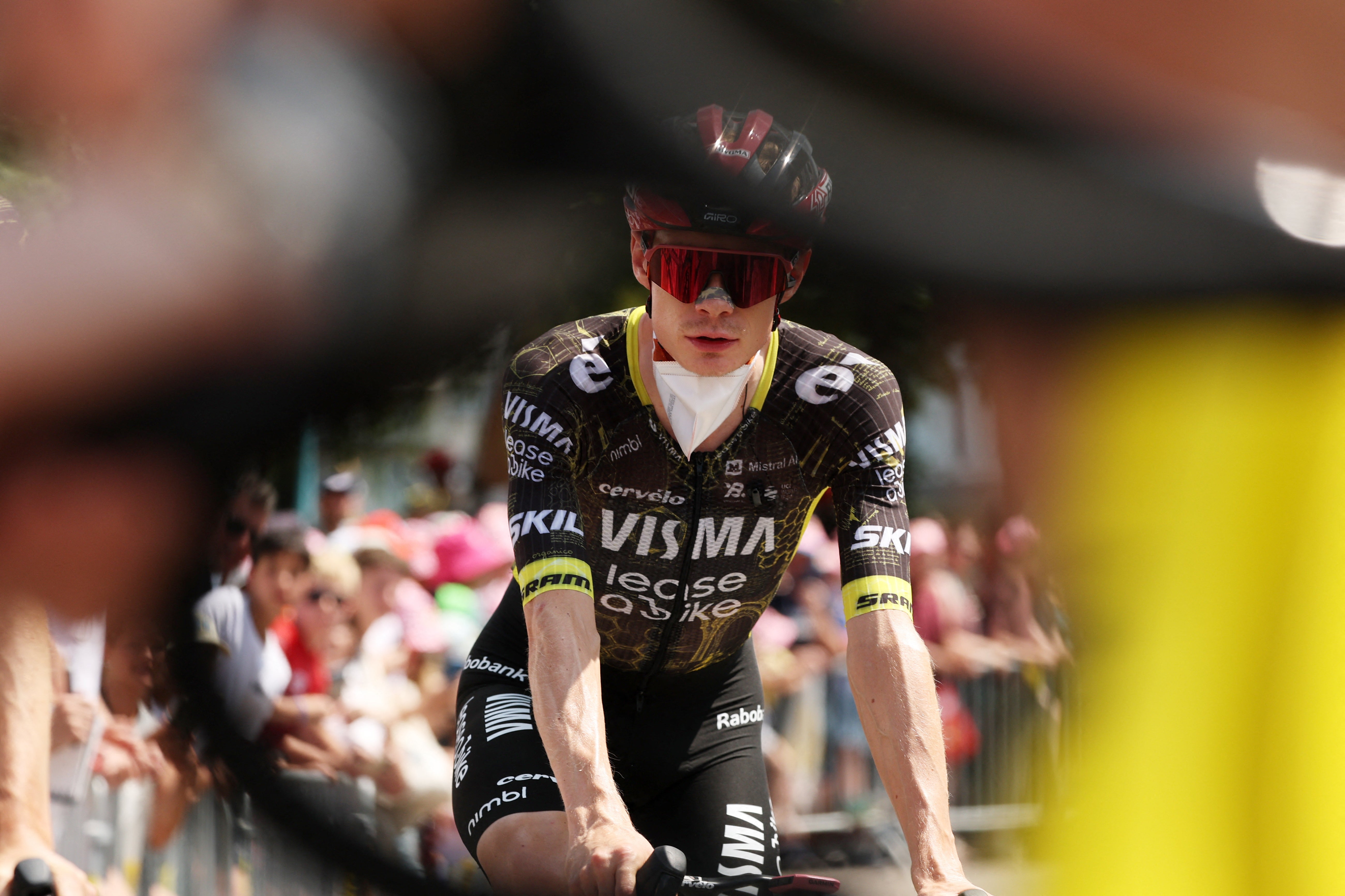 Vingegaard had to do a 40-minute doping control in the early hours of Sunday