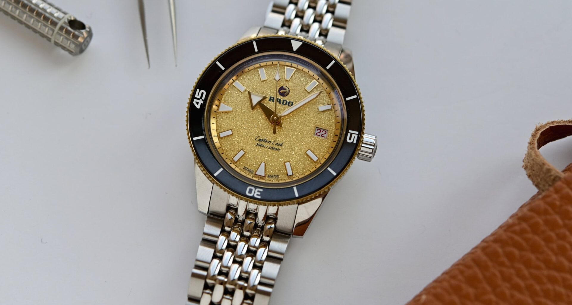 First Look: The New Rado Captain Cook With Shimmering Gold Dial