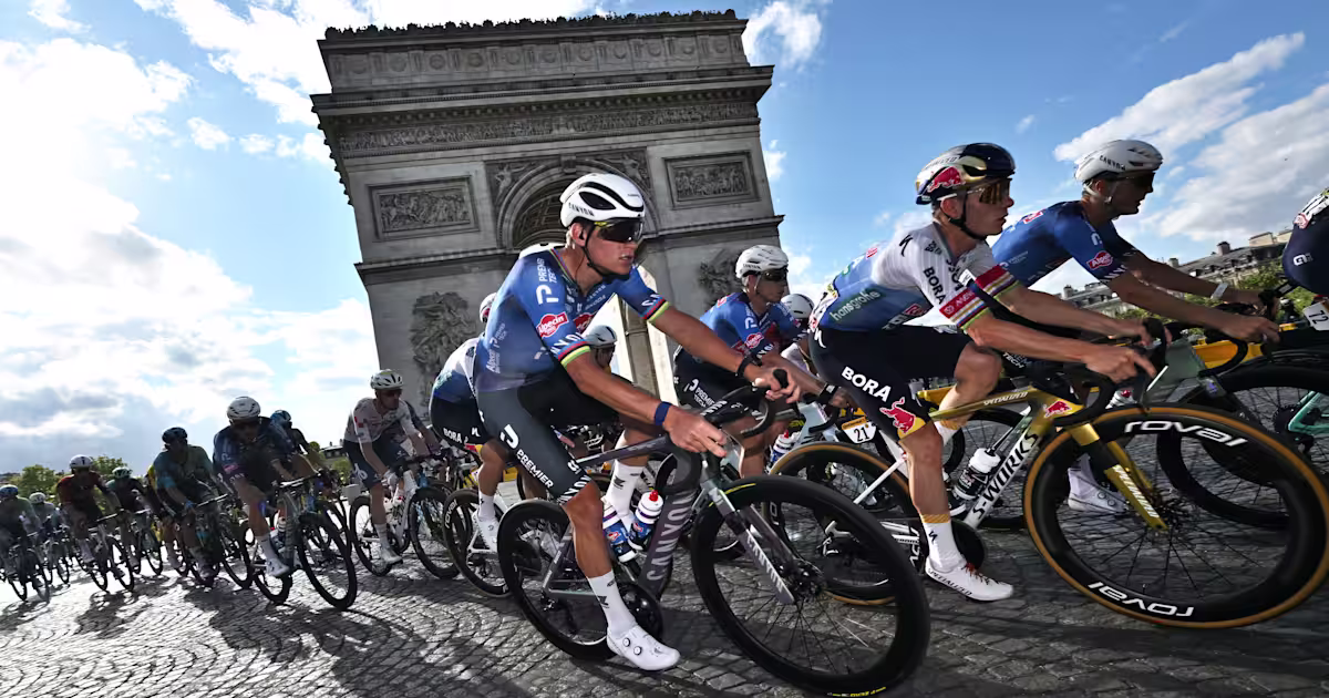 What do riders do after the Tour de France?