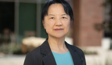 A photo portrait of Professor of Geology and Environmental Science Yang Wang.
