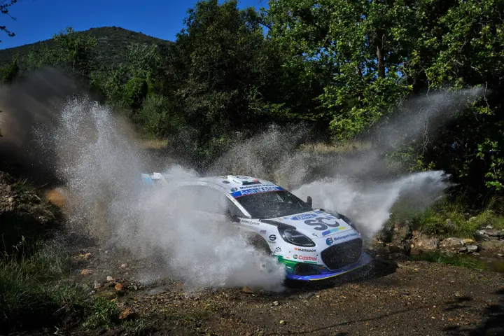 Jon Armstrong races is WRC