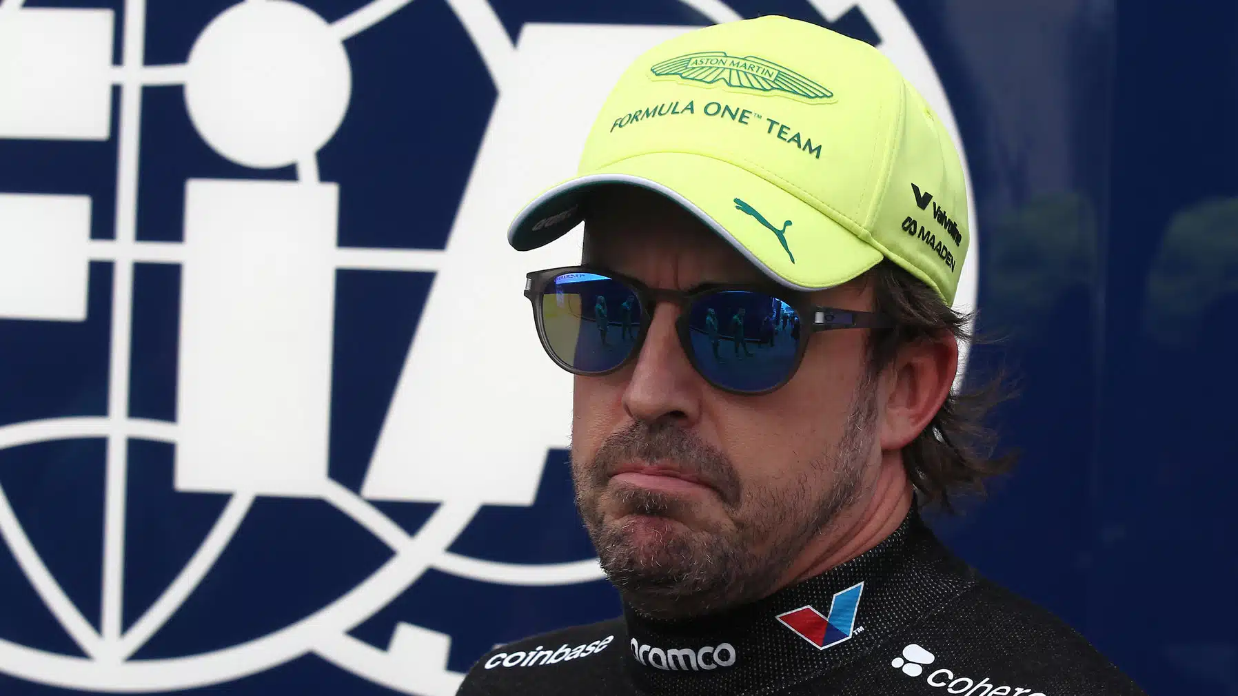 Fernando Alonso (Aston Martin-Honda) with sunglassses after qualifying for the 2026 Belgian Grand Prix