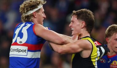 Boys to men: Yze hopes young Richmond Tigers learn from loss to hardened Western Bulldogs Dogs