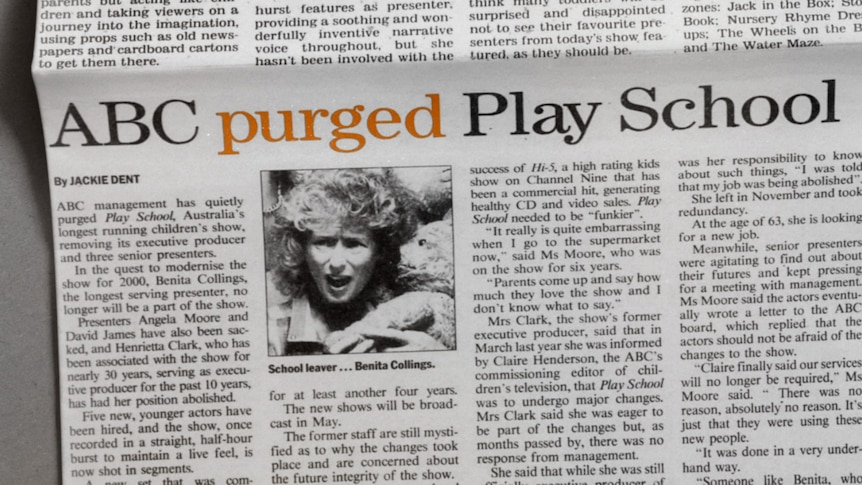 The Play School changes attracted media headlines, like this one published in the Sydney Morning Herald.