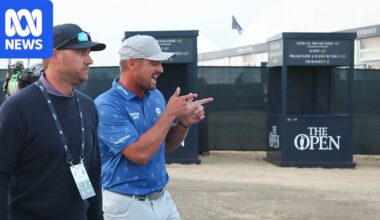 Bryson DeChambeau fumes at two-shot penalty at The Open after trampling grass