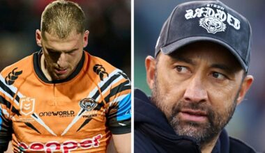 Adam Doueihi decision made over Wests Tigers future after NRL star’s spat with Benji Marshall before Canberra Raiders loss