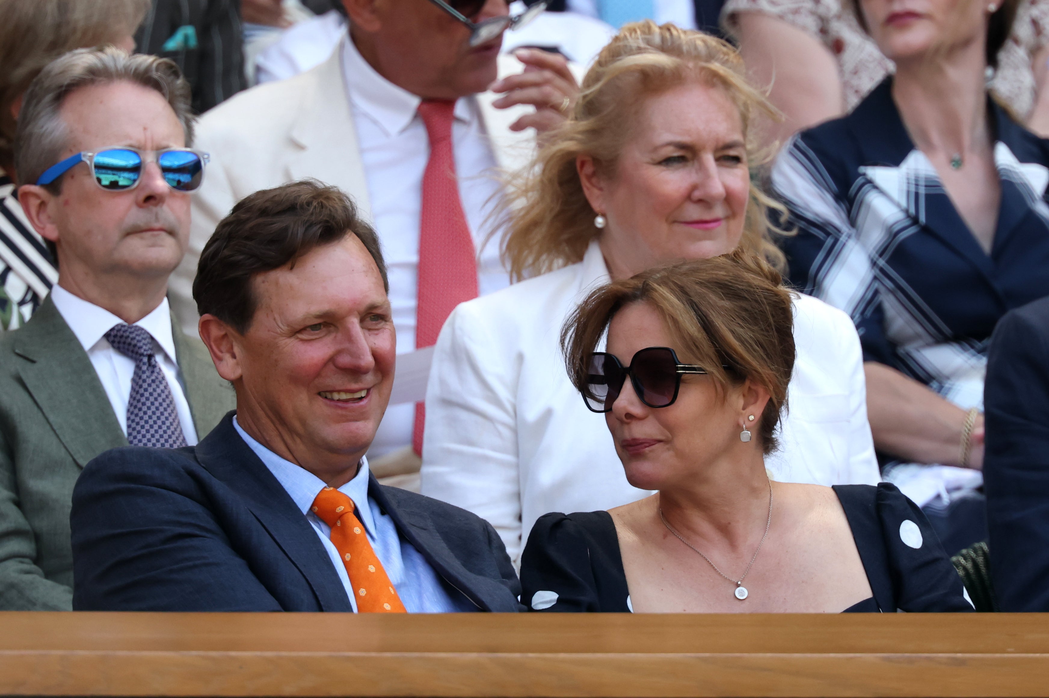 Darcey Bussell and Angus Forbes at Wimbledon 2026
