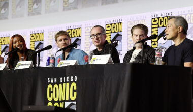 (L-R) Keke Palmer, Senior Curator and Head of Film Programs, Lucas Museum Ryan Linkof, co-founders of Stoopid Buddy Stoodios Matthew Senreich and Seth Green, and DC’s President, Publisher, and CCO Jim Lee attend Inside the Lucas Museum of Narrative Art at San Diego Comic-Con International 2026 at San Diego Convention Center on July 23, 2026 in San Diego, California.