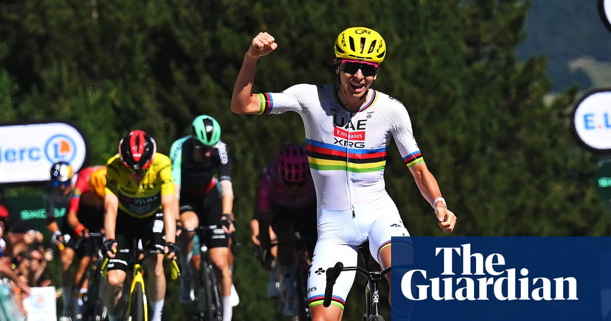 Pogacar rises above wildfire restrictions to take yellow jersey in deserted Les Angles | Tour de France 2026