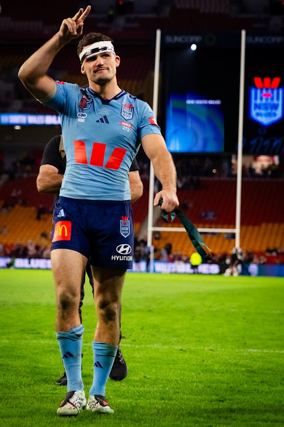 Nathan Cleary leads NSW to victory in Origin III.